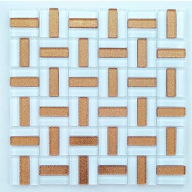 Resim MozaiKristaL Mutfak, Banyo, Havuz, Zemin, Duvar ve Tüm Yüzeyleri Için Kristal Mozaik. Cam Ebatı: 15X48 Mm. File Ölçüsü: 30X30CM. (1 Kutu=1m2 Fiyatıdır ) 