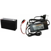 Resim ATAELEKTRONİK 6v 12ah 6 Volt 12 Amper Akü + 6 Volt 3.5 Amper 6v 3,5ah Akü Şarj Cihazı Voltaj Kesicili 