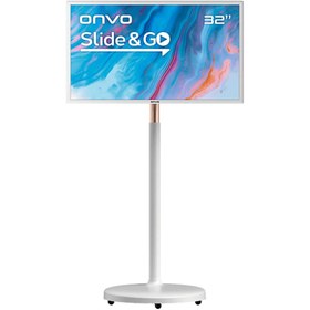 Resim ONVO 32OVM6000 32'' 82 Ekran Slide&Go Hareketli Dokunmatik Taşınabilir Android 13 Smart LED Ekran 