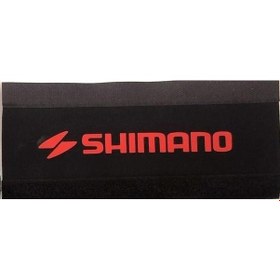 Resim Shimano Bisiklet Reflektörlü Kadro Koruyucu Ve Zincir Koruyucu Kırmızı Kadro Koruma Kılıfı 