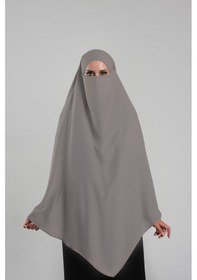Resim Hürrem Bone Açık Vizon Pratik Hazır Geçmeli Tesettür Eşarp Krep Bağcıklı Çift Katlı Sufle Hijab 2314 56 Açık Vizon 