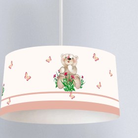 Resim Talia Home Pembe Ayı Desen Çocuk ve Bebek Odası Sarkıt Avize TLAV-153 