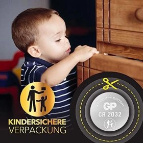 Resim Hype Store 3V Lithium Knopfzellen, 20 Stück Li-Mn Knopfbatterien Cr 2032 - 3 Volt Im 20-Er Pack, Batterien Einzeln Entnehmbar (Markenprodukt) 