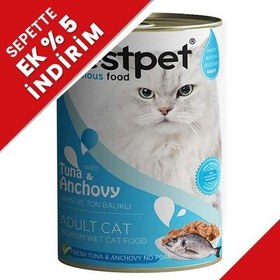 Resim Bestpet Gravy Tuna Anchovy Parça Ton ve Hamsili Kedi Konservesi 400 Gr 
