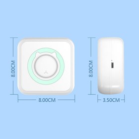 Resim Mini Akıllı Yazıcı Cep Telefonu Bluetooth Taşınabilir Termal Fotoğraf Etiket 