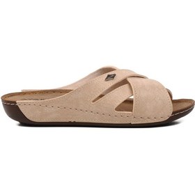 Resim Ayakmod 08-982 Bej Kadın Terlik 001 