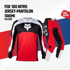Resim Fox Siyah Kırmızı Jersey Pantolon Takımı 