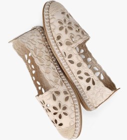 Resim Shoeberry Kadın Flory Bej Çiçek İşlemeli Espadril 