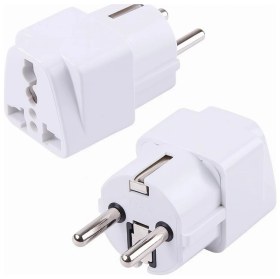 Resim Hadron Uluslararası Seyahat Adaptörü 2’li Set, Tip C Avrupa + Tip G Ingiltere Adaptör Fişi, 150+ Ülk 