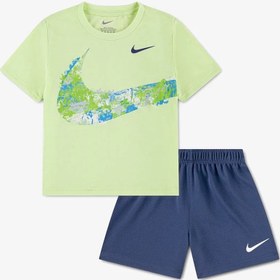 Resim Nike Nkn E1D1 Gfx Jersey/Mesh Short Çocuk Şort Takım 76N627 