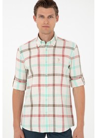 Resim U.s. Polo Assn. Erkek Taş Gömlek Desenli 50290279-vr049 Taş 