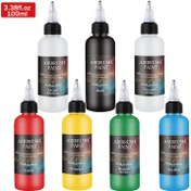 Resim 100ml Airbrush Paint, Sanatçılar İçin Hazır Kullanıma Uygun Su Bazlı Akrilik Spreydir, Kayalar, Tekstiller, Seramikler ve El Sanatları İçin Uygundur! 