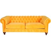 Resim 3A Mobilya Silk Velvet Chesterfield 