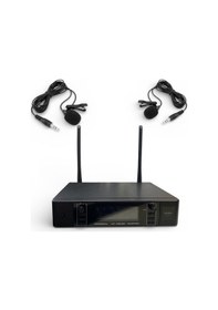 Resim Rose Rw-211yy Uhf 2li Telsiz Yaka+yaka Mikrofon 2x100 Kanallı 
