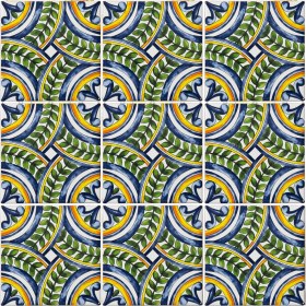 Resim Can Seramik 10*10 cm Cç-56 Kütahya Çini Karo ( 5'li 1 Paket ) 