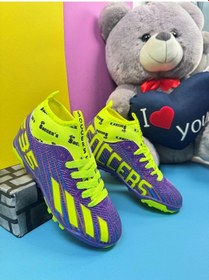 Resim Nstil Erkek Çocuk Halısaha Krampon Çoraplı Çivili Futbol Spor Ayakkabısı F35KR 