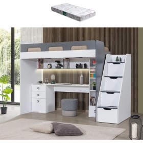 Resim Setay Ranza, Troya Ranza Masa Kitaplık + 1 Adet Comfort Yatak 
