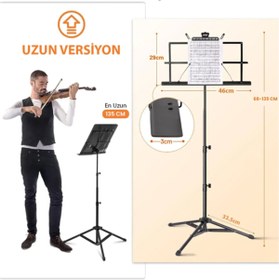 Resim Larkin NS05 Tel Nota Sehpası Makaslı (Taşıma Çantalı) 