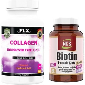 Resim Collagen Tip 1-2-3 Hyaluronik Asit 90 Tablet+Biotin 60 Tablet 