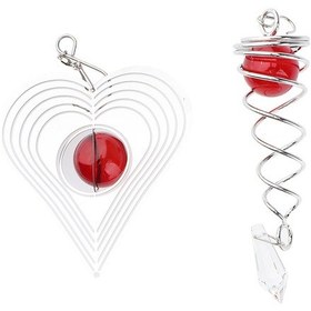 Resim Suntek Yaratıcı Paslanmaz Çelik Kristal Spiral Twister Rüzgar 