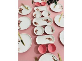Resim Pink Rose Model 8 Kişilik 19 Parça Kahvaltı Takımı 