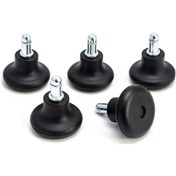 Resim 2 İnç Ofis Koltuğu Ayakları, Halı Sandalye Tekerlekleri, Sabit Sabit Tekerlekler İçin Yedek Ofis Koltuğu Döner Tekerlekleri, 5 Adet Diğer 