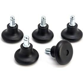 Resim 2 İnç Ofis Koltuğu Ayakları, Halı Sandalye Tekerlekleri, Sabit Sabit Tekerlekler İçin Yedek Ofis Koltuğu Döner Tekerlekleri, 5 Adet Diğer 