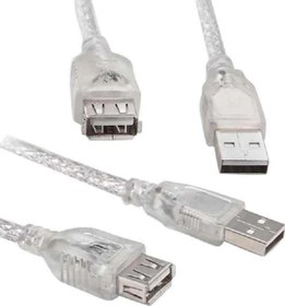 Resim 10 METRE Kaliteli USB 2.0 ŞEFFAF USB UZATMA KABLOSU Wifi Anten PC TV USB Mouse klavye yazıcı FLASH 