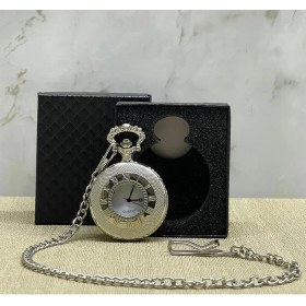 Resim Özel Kutulu Gümüş Köstekli Saat ALK4660 