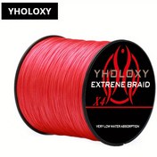 Resim YHOLOXY Örgülü Balıkçılık İpi - Tuzlu veya Tatlı Su Balıkları için Profesyonel Performans - Ekstra Görünürlük için Renkli Oluklu Balıkçı İpi 