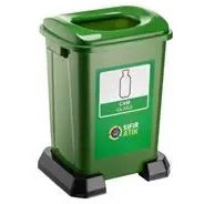 Resim Ceymop Sıfır Cam Atık Kovası 50 L Plastik - Yeşil 