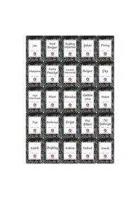 Resim 36'lı Set Etiketli, Kırılmaz Kare Erzak Saklama Kabı Antrasit 12x 1,75 Lt/1,2 Lt/0,55 Lt Antrasit 