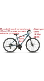 Resim Mosso Legarda Pro X21 Msm H Şehir Bisikleti 21 Vites 46 Kadro (165 cm Üstü Boy) 