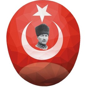 Resim Türk Bayrağı Ve Atatürk Bilek Destekli Mousepad 