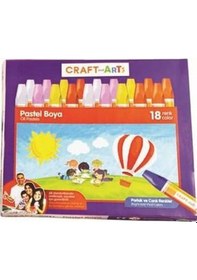 Resim Craft And Arts 18 Renk Pastel Boya Seti - Parlak Ce Canlı Renkler 