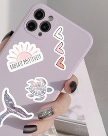 Resim Duende Sticker - Pembe Tatil Dekoratif Telefon Tablet Laptop Stickerı 