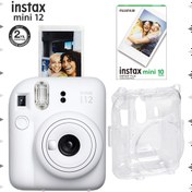 Resim Fujifilm Instax Mini 12 Yeşil Fotoğraf Makinesi 10'lu Film ve Parlak Kılıf Seti Fujifilm