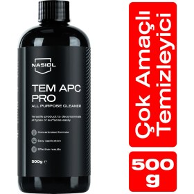 Resim Nasiol Tem Apc Pro Araç içi Çok Amaçlı Konsantre Temizleyici-500gr-Koltuk,Döşeme,Plastik Temizleyici 