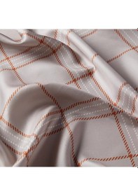 Resim İpekevi Twill İpek Eşarp - Highlander Ekose Desenli - Taş - Taş 