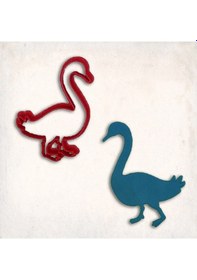 Resim Kaz-1 Kurabiye Kalıbı Şekillendirici Kopat KIrmızı 