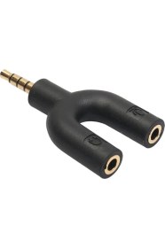 Resim Rob Ada Mikrofon Kulaklık Birleştirici Aparat Adaptör 