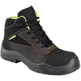 Resim Motosiklet Yazlık Su Geçirmez Deri Ve Kumaş Korumalı Ayakkabı Kahverengi - Siyah 