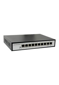 Resim Rdx 8+2 Port Ethernet PoE Switch - 8x PoE Ports + 2x Gigabit Uplink 