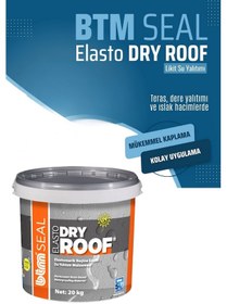 Resim Seal Elasto Dry Roof Reçine Esaslı Su Yalıtım Malzemesi Beyaz 20 Kg 