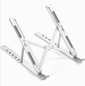 Resim Zemox Macbook ve Laptop Uyumlu Alüminyum Stand, Ayarlanabilir Yükseklik, Katlanabilir, 7-15.6 inç, Metal, Taşınabilir 