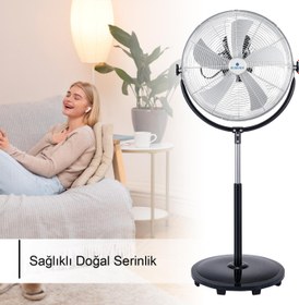 Resim Rubenis RBS-27 PLUS SANAYİ TİPİ AYAKLI VANTİLATÖR 