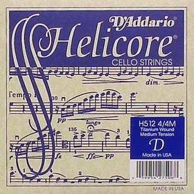Resim D'Addario H512 Helicore 4/4 Tek Çello Teli (Re) 