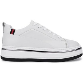 Resim Tamer Tanca Erkek Hakiki Deri Beyaz Sneakers & Spor Ayakkabı 381 21624 Erk Ayk Y25 Beyaz Dr/met Beyaz 