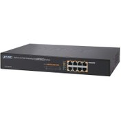 Resim Planet 13" 8-Port 10/100/1000 Gigabit Ethernet Switch with 8-Port 802.3at POE+ (240W POE Budget) 