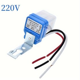 Resim 1 adet AS-10 Otomatik Otomatik Açma Kapama Fotoelektrik Sokak Lambası Anahtarı110V 220V 10A AS10 Foto Kontrol Fotoswitch Sensör Anahtarı 